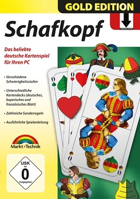 MARKT + TECHNIK Schafkopf Gold Edition - Kartenspiel - Bayerisches Blatt - Download Version -PC
