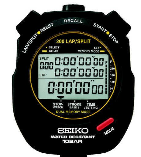 SEIKO ストップウォッチ 300 LAP/SPLIT 10BAR