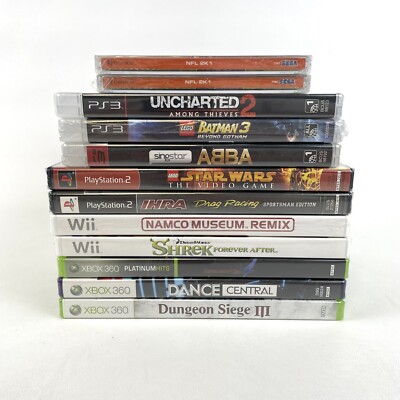  Lot Of 12 Brand New SEALED Video Games Dreamcast PS2 Wii Xbox 360 PS3 