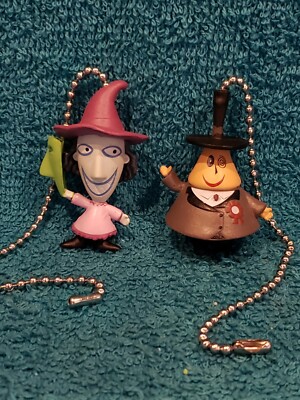 Nightmare Before Christmas Witch and Mayor Light Pull and Fan Pull Set 