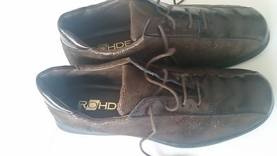 RHODE Damen Klassicher Sneakers Mokassin komfort Schnürschuhe Gr 6 / 38 -39