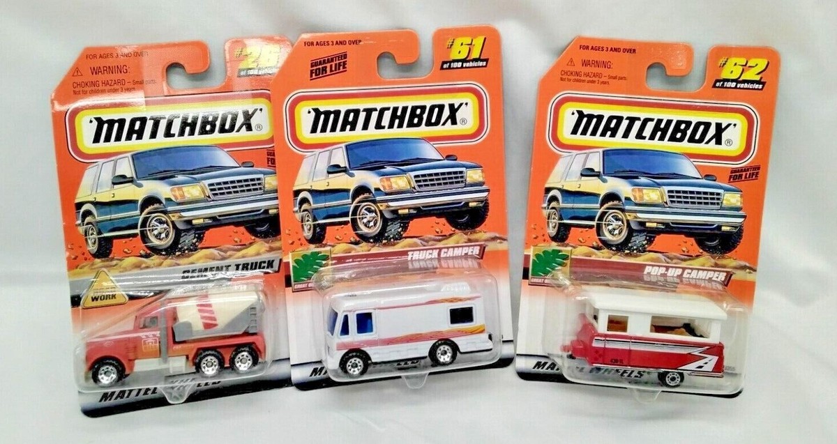 Matchbox CHOICE Cement Truck Truck Camper Pop-up Camper