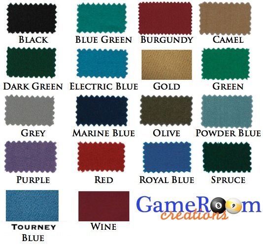 New Worsted Pool Table Cloth 8ft Table - Fast Billiard Felt w/ PRE-CUT RAILS