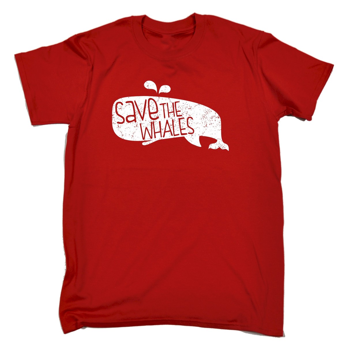 Save The Whales T-SHIRT Animal Rights Conservation Joke Funny Gift