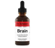 Dr Schulze Brain Formula 2 oz, Vegan Formula To Improve Memory And Concentration
