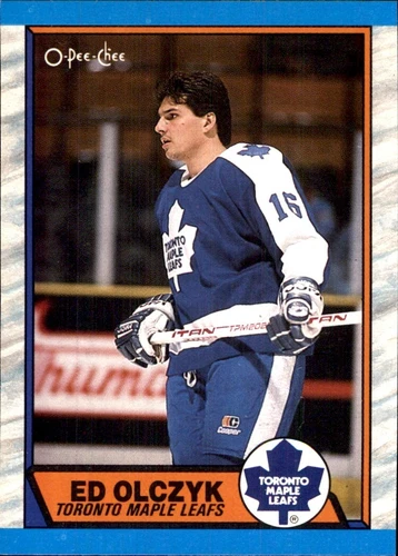 1989-90 O-Pee-Chee Canada #133 Eddie Olczyk Ed TORONTO MAPLE LEAFS