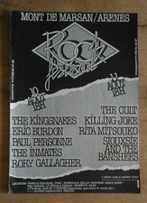Publicité advert concert festival MONT DE MARSAN 1986 SIOUXSIE R.GALLAGHER