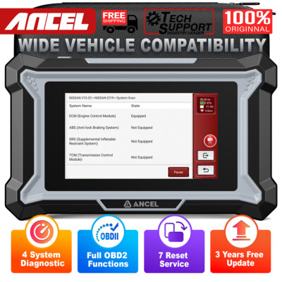 ANCEL DS100 PRO Profi KFZ OBD2 Diagnosegerät Auto Scanner Auslesegerät 4 System