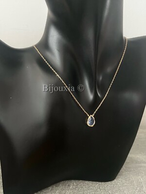 Collier Pendentif Gouttes D'eau En Plaqué Or 18 Carats - Neuf Avec étiquettes, Marque Bijouxia