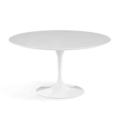 Eero Saarinen Knoll Tulip Dining Table 54'' White Laminate Top   Demo Unit 