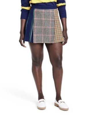 Rowing Blazers x Target SIZE Women's Plaid Pleated Skirt NWT