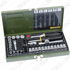 Set di chiavi e inserti a bussola 36 pz. da 1/4" con cricchetto Proxxon 23080