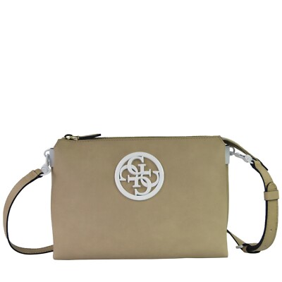 Guess Jade Damen Handtasche Sand HWVG664014 Beige Weiß