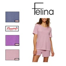 Felina Ladies 3 Piece Lounge Pajama PJ Set Sleepwear  E42
