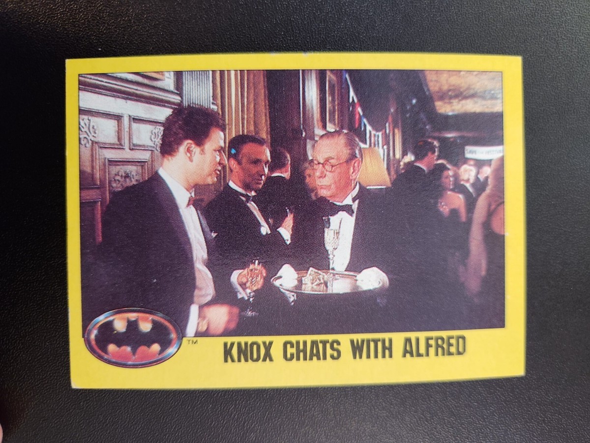 1989 Topps Batman Movie Series 2 Knox Chats with Alfred #181 Base
