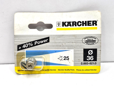 #ad 2.883 821.0 KÄRCHER POWER NOZZLE 25° 036 $99.00