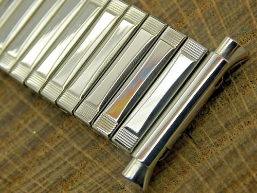 Vintage NOS Unused Expansion Stainless Steel Watch Band 17.5mm-22mm JB Champion