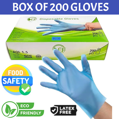  BOX MIT 200  Einweghandschuhe - Puderfrei, Latex & Vinylfrei - Lebensmittelecht