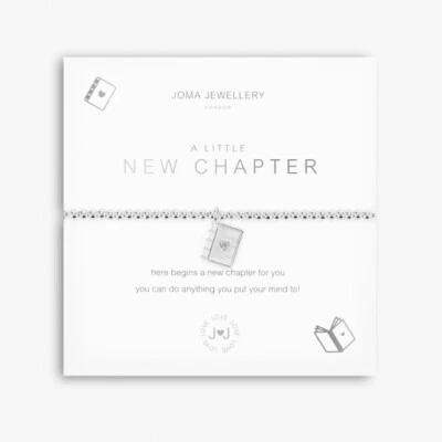 Joma Silver Plated Beaded Bracelet A Little NEW CHAPTER + Gift Bag 5231 - Image 1 of 4
