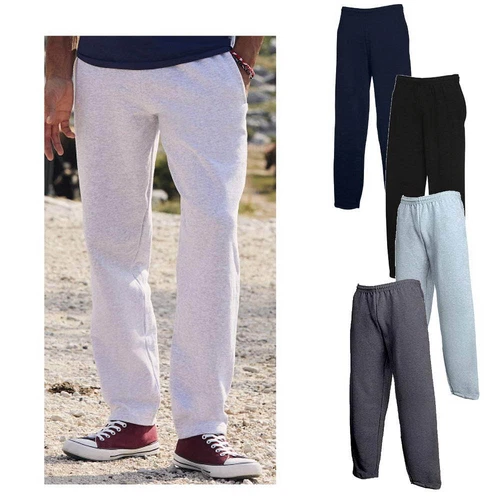 Fruit of the Loom Classic Open Hem Jog Pants Sweat Jogging Hose
