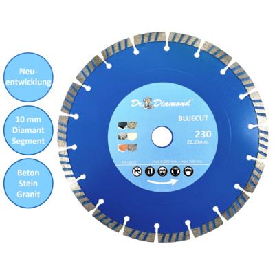 Neuentwicklung: Blue Cut 10 Premium Diamanttrennscheibe Universal | 125 - 230 mm