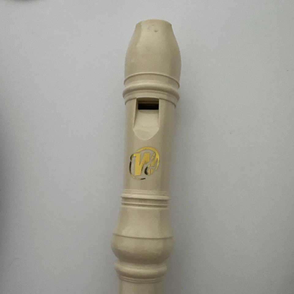 Recorder Beige Plastic Beginner Level Soprano Recorder Flute - Image 2 of 4