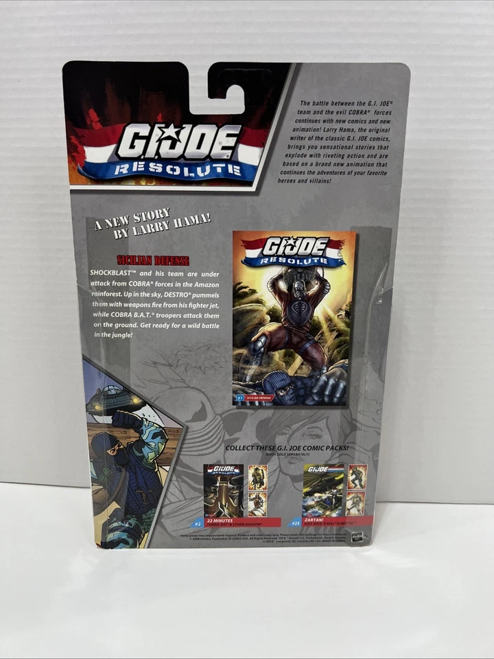 2008 GI Joe Comic Pack #1 Sicillian Defense Destro & Shockblast Figure - Image 4 of 4