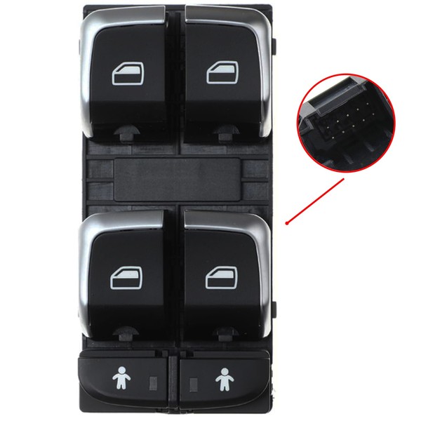 Knopf Fenster-Regler Vorne G FüR Audi A6 A7 Q3 Elektrisch 2010-2018 4G0959851-image