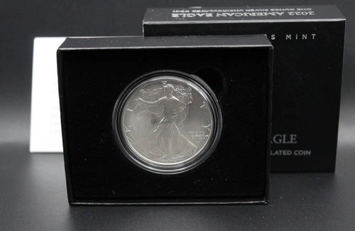 2022-W American Eagle 1 Oz Silver Uncirculated Coin Box COA