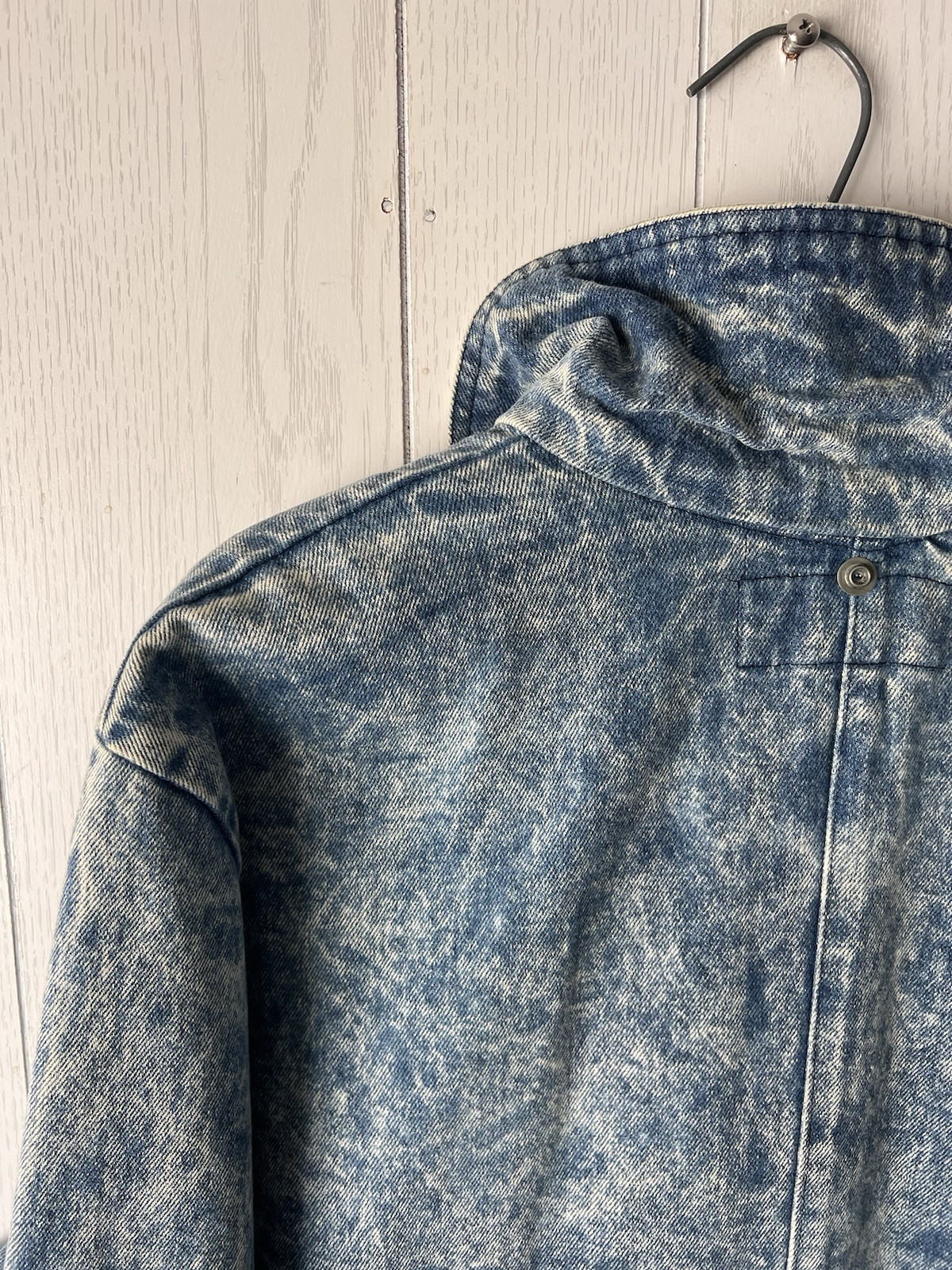 VTG 1980’s Saddlesmith Outfitters Action Denim Duster Acid Wash Coat Chore Ranch