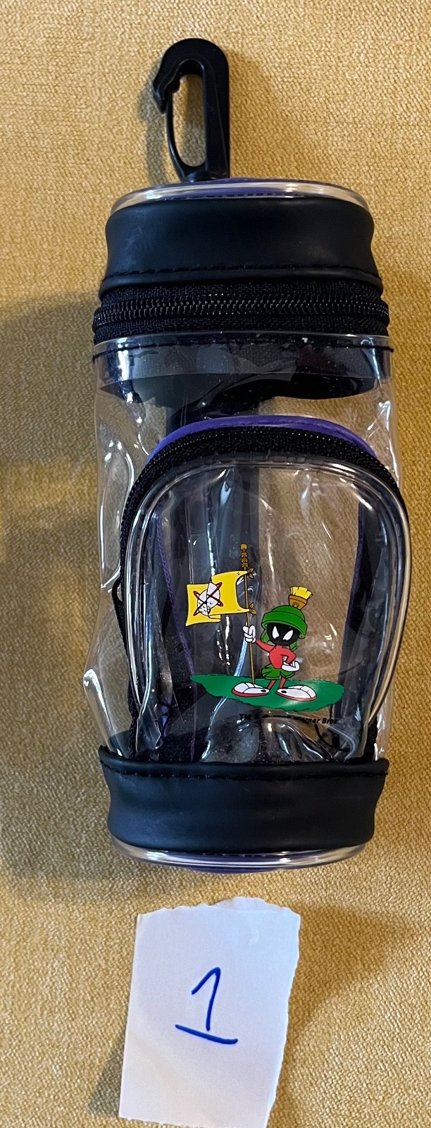 Vintage 1999 Looney Tunes Marvin The Martian Mini Golf Bag for Tees and balls #1
