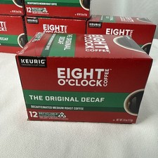 6 Pk 72 Pods EIGHT O Clock The Original Decaf Keurig K-Cup Med Roast Coffee
