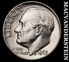 1963-D Roosevelt Dime- Silver- Choice Gem Brilliant Uncirculated Luster#J610