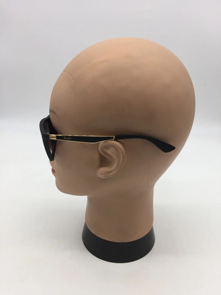 Ray-Ban Full Rim Matte Black Frame Designer Sunglasses Grey Lenses - Image 4 of 4