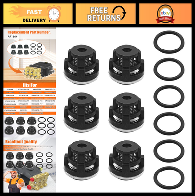 #ad 6 Pack Pressure Washer Pump Check Valves Kit w O Rings Fits AR1864 Models $53.99
