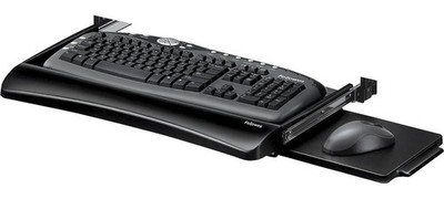 Fellowes Office Suites Underdesk Keyboard 2.3''x29''x11.6'', Black/Silver