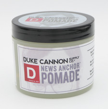 Duke Cannon News Anchor Pomade Strong Hold Natural Finish for Hair 4.6 oz Jar