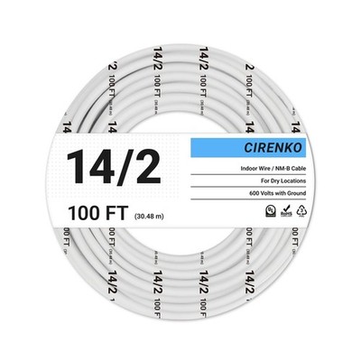 14/2 NM-B Cable 100 FT   UL Listed Residential Indoor Electrical Wire with