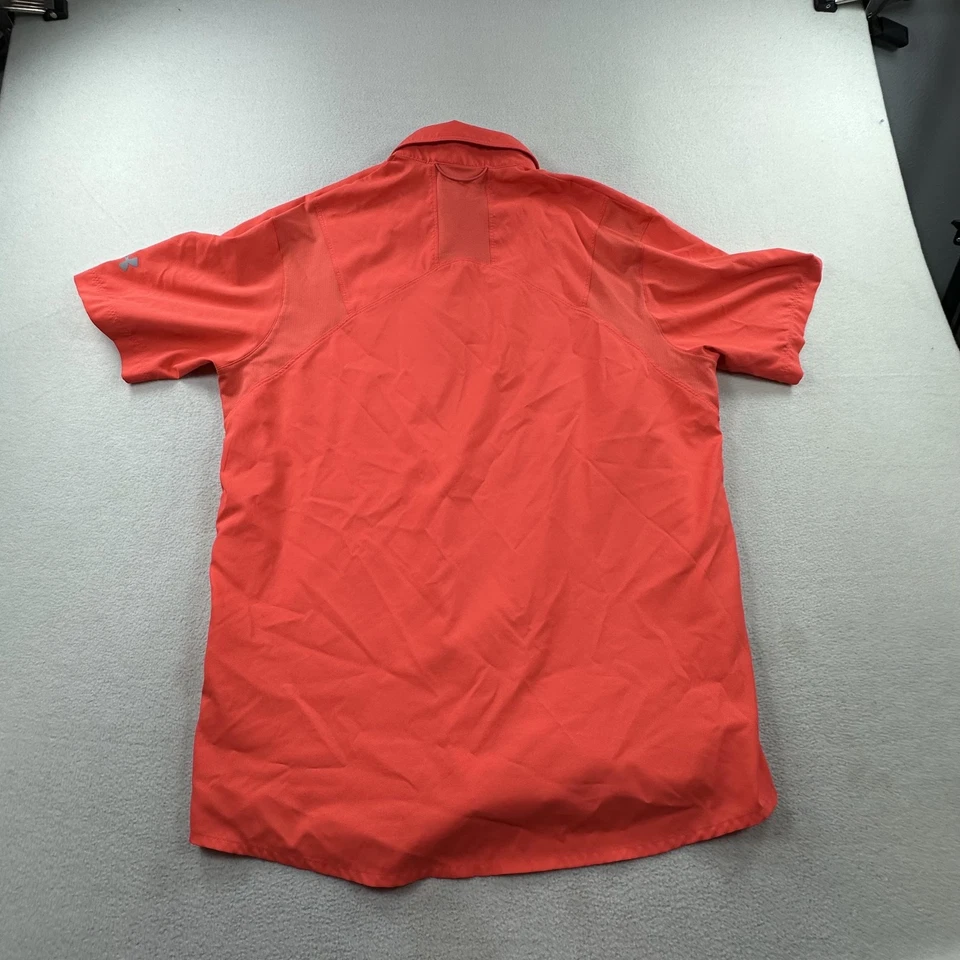 Under Armour Shirt Mens Large Red Tide Chaser 2.0 Button Down Loose Fish - Image 4 of 4