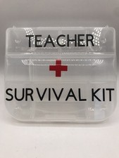 Teacher Survival Kit 9 Compartment Box Only - Fill With Stickers, Penny Candy