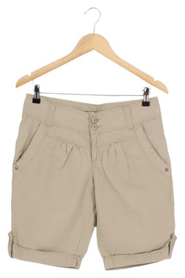 FRESH MADE Damen Shorts S Beige Casual Baumwolle Sommerhose