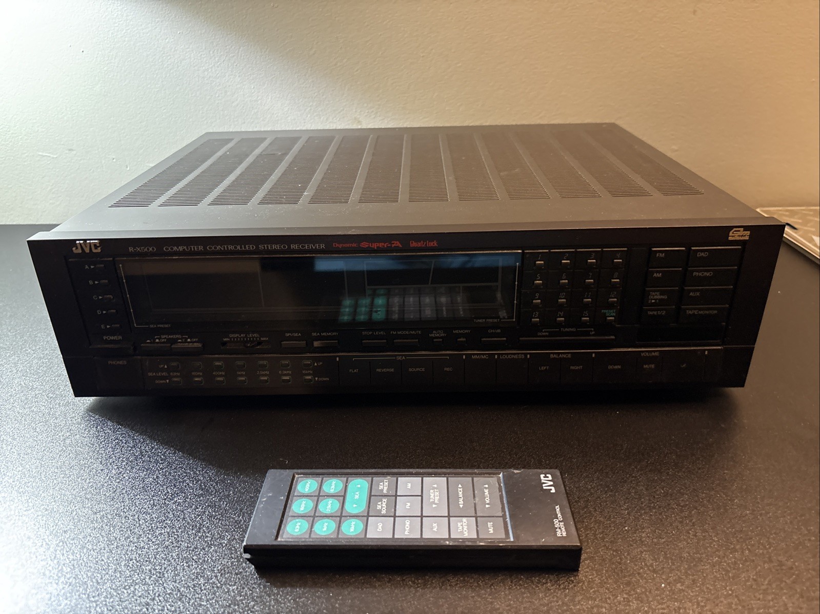 JVC R-X500 Computer Controlled Stereo Receiver Dynamic Super A - Tested