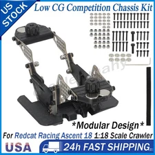 1/18 Chassis Components Kit Low CG Competition For Redcat Racing Ascent Electric