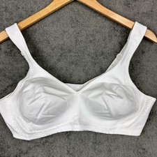40B Playtex 18 Hour Seamless Wirefree Bra Back Side Smoothing Cool Dri White