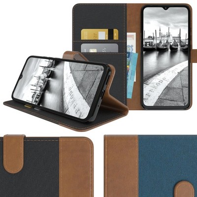 EAZY CASE für Xiaomi Redmi 9C Tasche Handy Hülle Jeans Schutzhülle Cover Etui