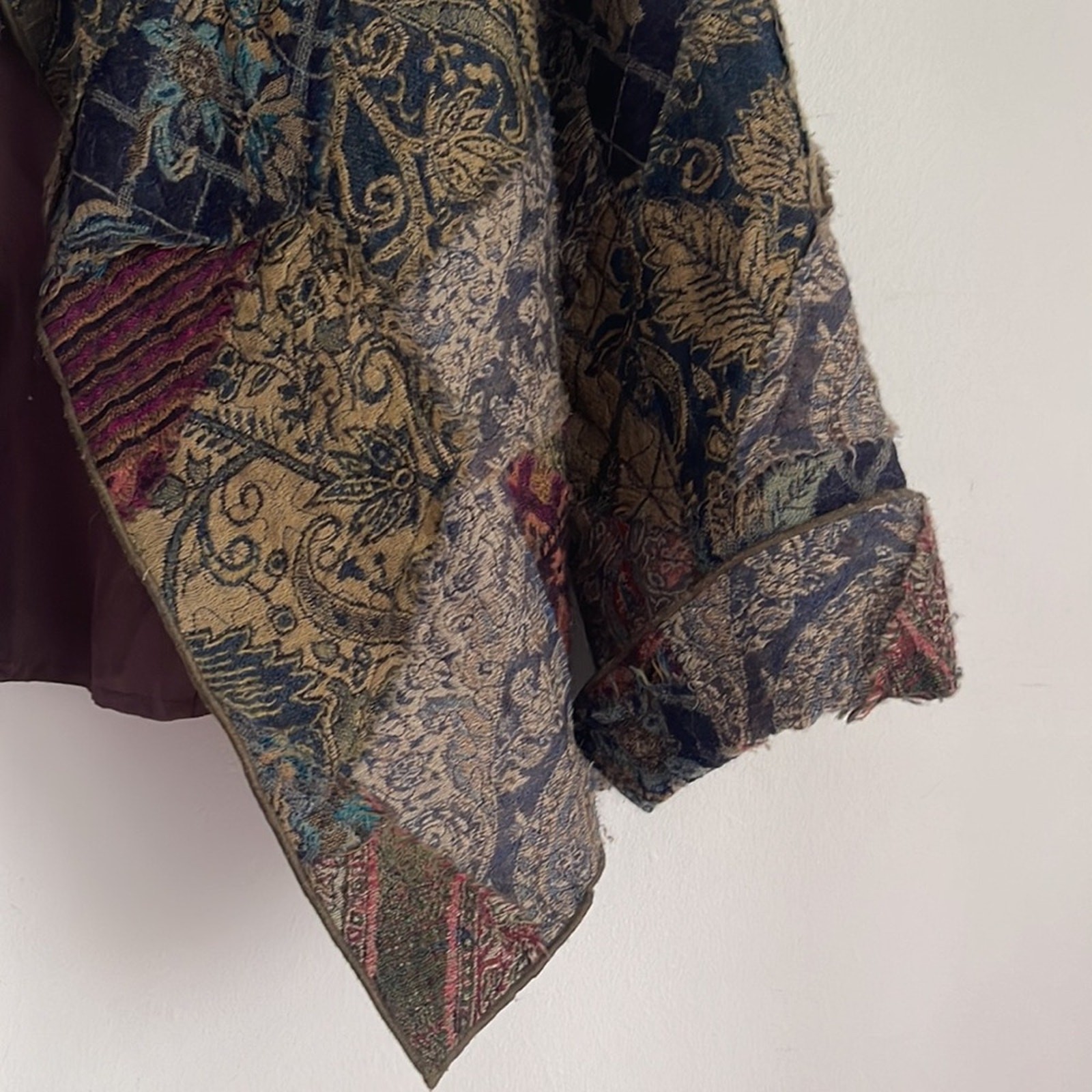 J. Jill RE: 100% wool patchwork open front waterf… - image 3