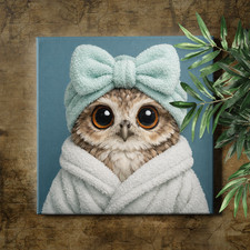 Cute Owl Portrait Wall Art