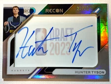 2023-24 Panini Recon Hunter Tyson Rookie Auto Draft 2023 /16 Nuggets DNS-TYS