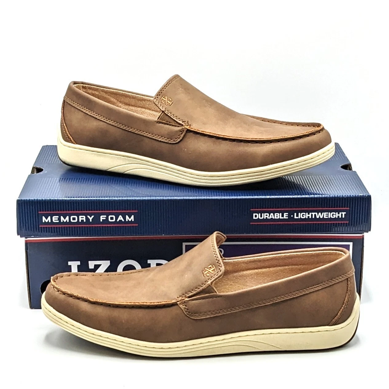 IZOD “Seapoint” Men’s Quality Water Resistant Slip-On Casual Deck Shoe [Tan] NEW
Opens in a new wind
