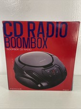 PROSCAN Elite Portable CD Player Radio Boombox with AM/FM Radio PRCD261-BLACK